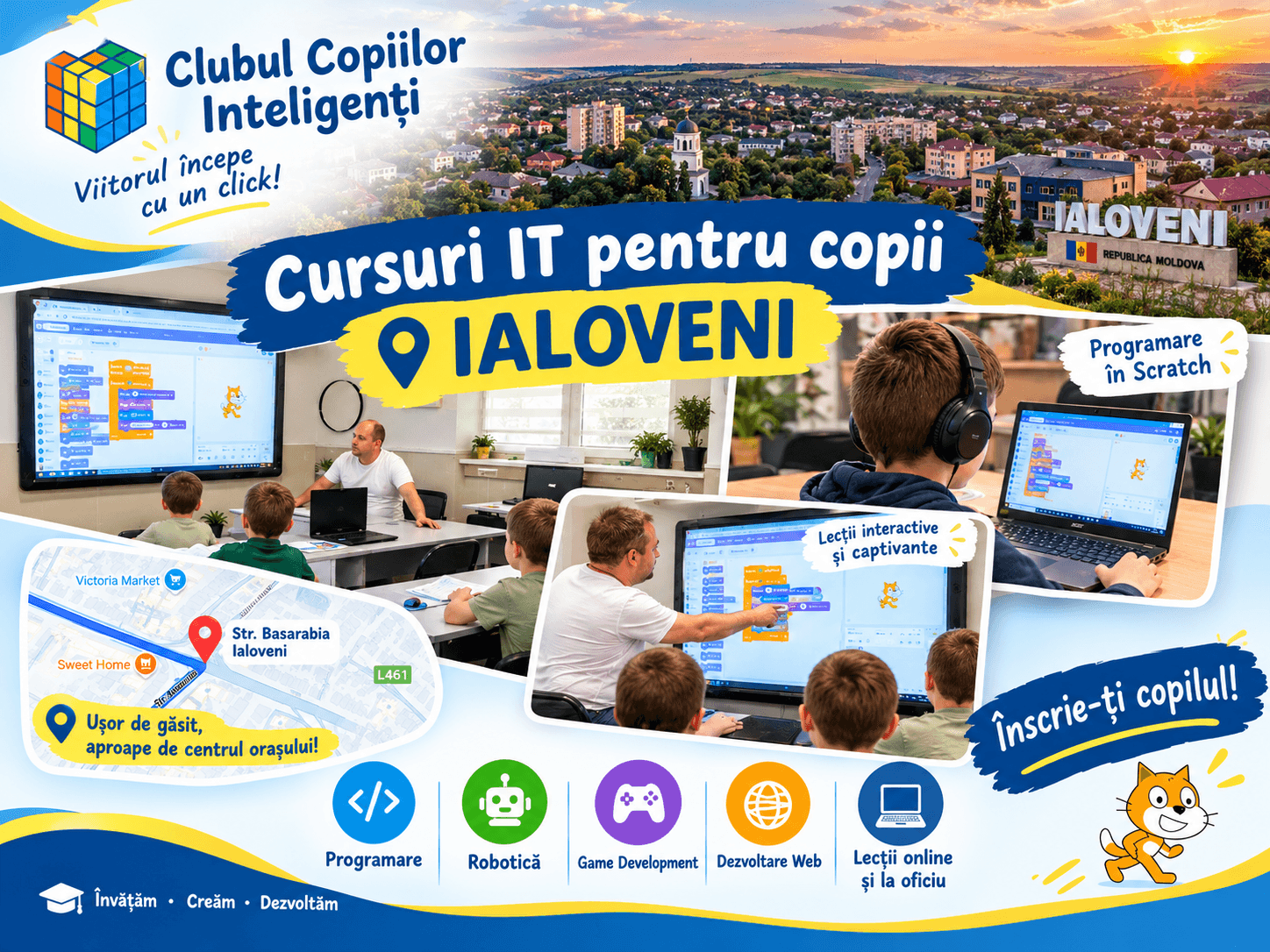 Ialoveni — oraș la 10 km de Chișinău, cu activități și cursuri pentru copii